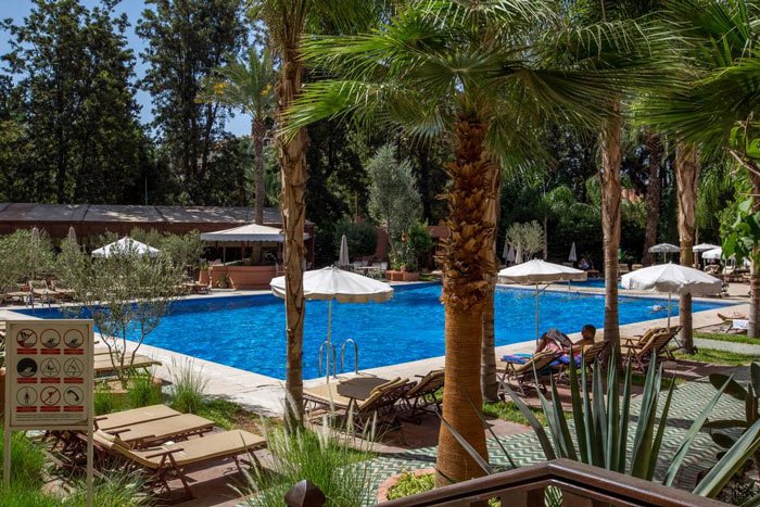 Pool des Hotel El Andalous in Marrakesch