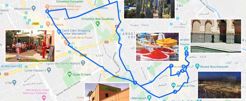 Übersicht Medina von Marrakesch