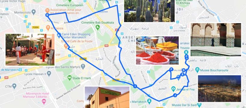 Übersicht Medina von Marrakesch