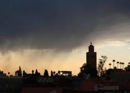 Regen in Marrakesch