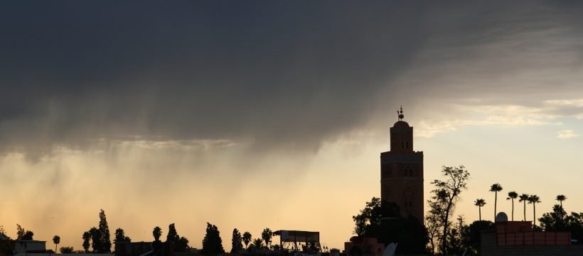Regen in Marrakesch