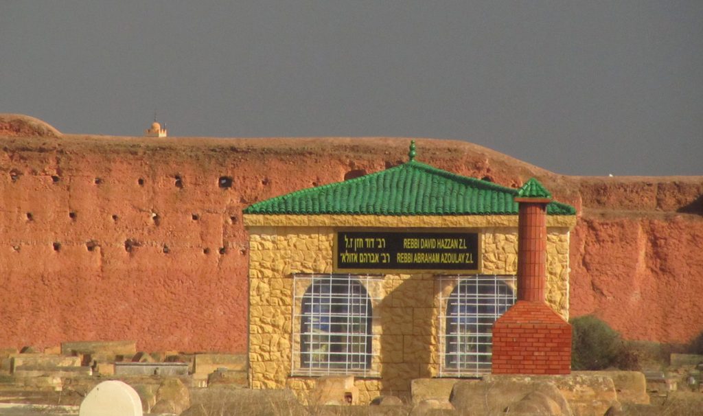 Pavillon auf dem jüdischen Friedhof in Marrakesch