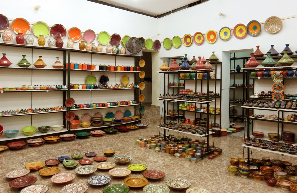 Keramikladen in Marrakesch