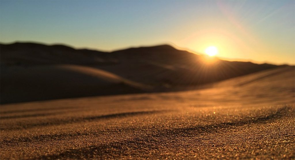 Sonnenaufgang bei Merzouga