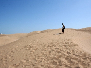 Sanddünen in Essaouira, Marokko