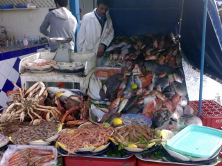 Fischmarkt in Essaouira, Marokko
