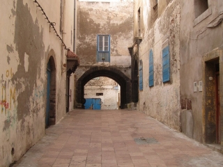 Gassen in Essaouira, Marokko