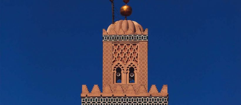 Minarett der Koutoubia Moschee in Marrakesch