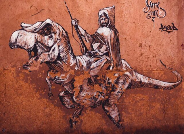 Streetart in Ouarzazate, Marokko