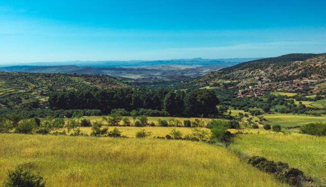 Ein grünes und fruchtbares Tal in Marokko