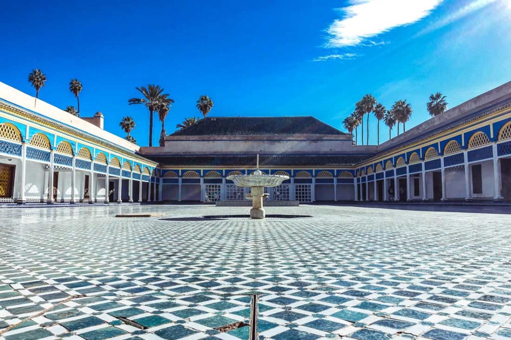 Ehrenhof im Bahia-Palast Marrakesch