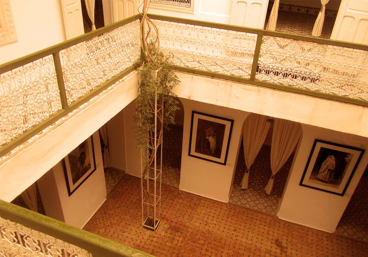 Innenhof des Maison de la Photographie in Marrakesch