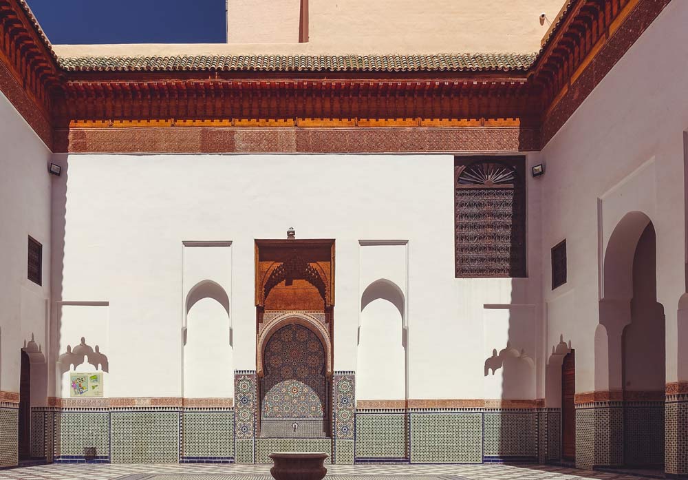 Innenhof im Museum Dar Si Said in Marrakesch
