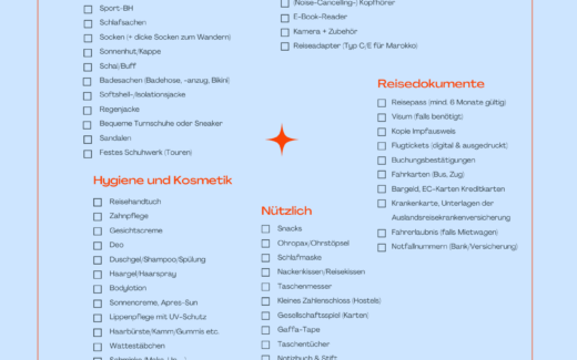 Packliste Marokko