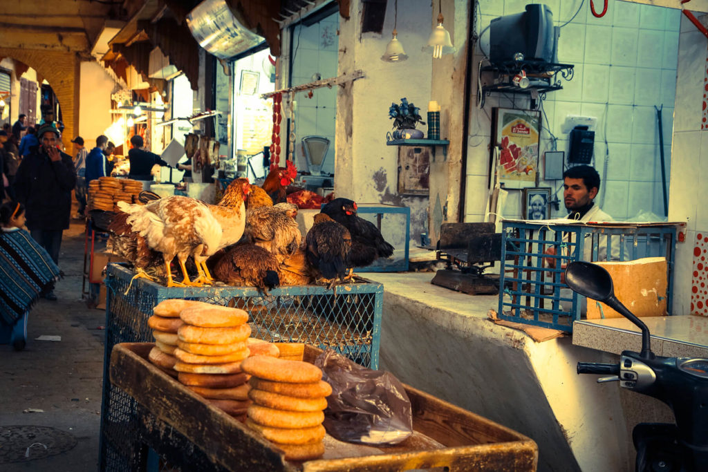 Händler in Medina in Fes