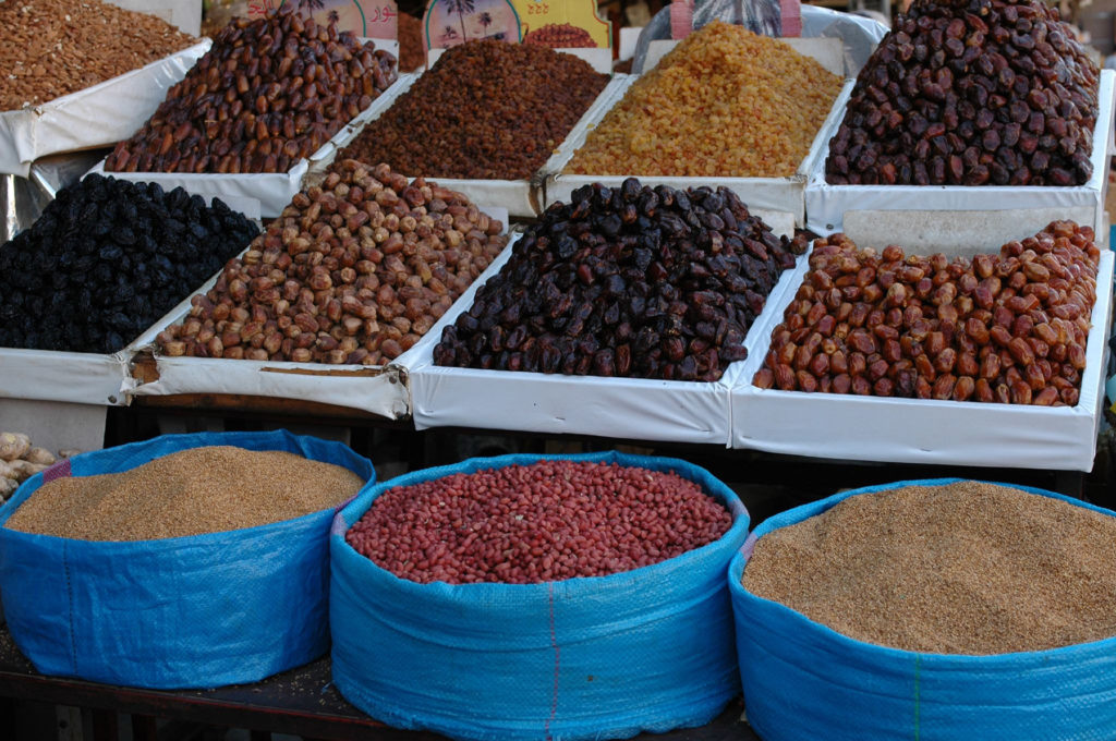 Trockenfrüchte Souk Marokko