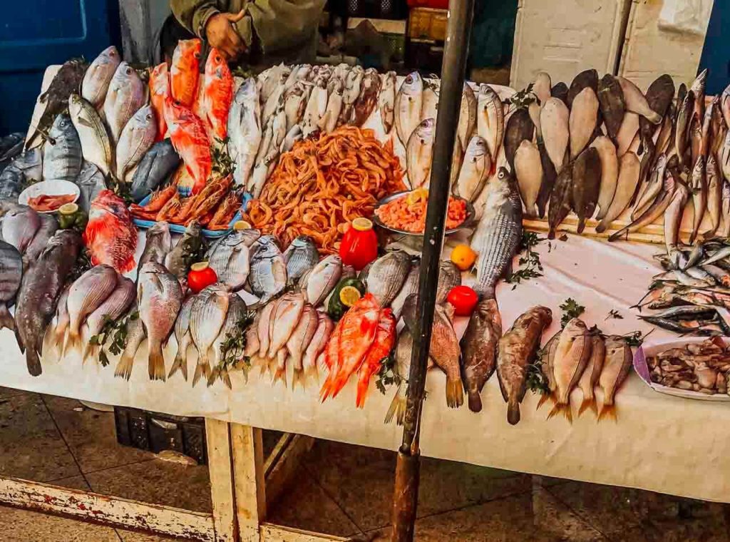 Fischhändler in Marokko