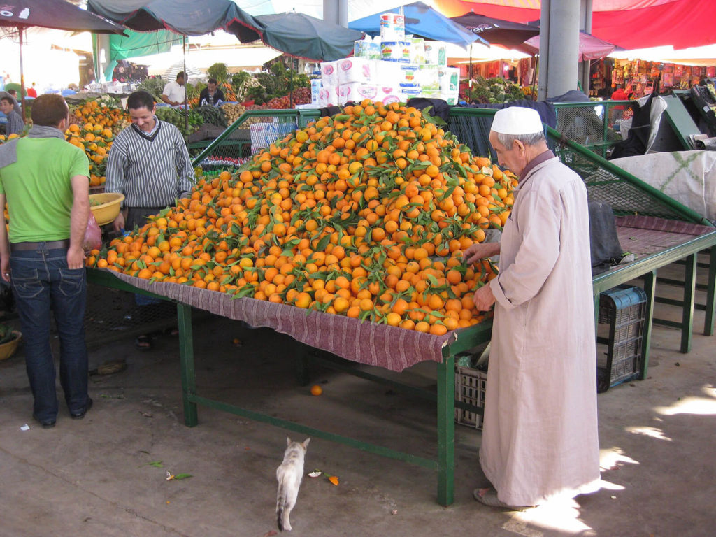 Obsthändler Souk El Had, Agadir