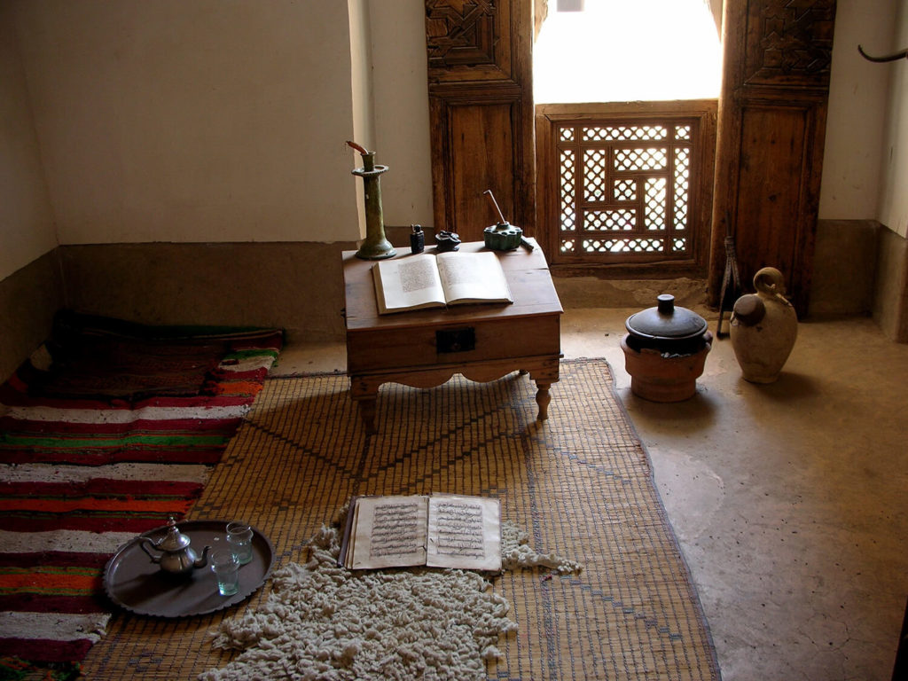Kammer in der Koranschule in Marrakesch