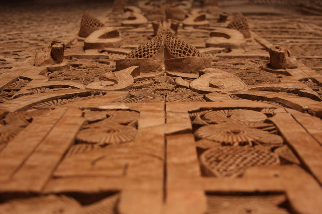 Stuckarbeiten in der Medersa Ben Youssef in Marrakesch