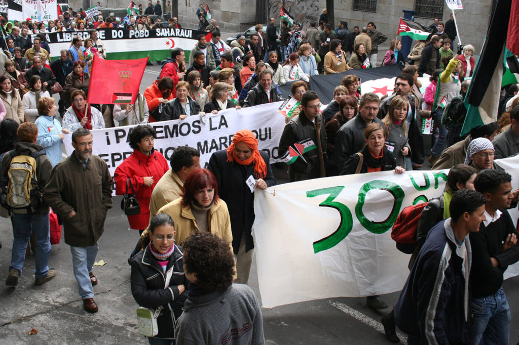 Demonstration Saharauis
