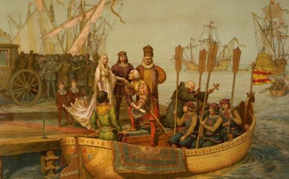 Christoph Kolumbus Abfahrt in Spanien