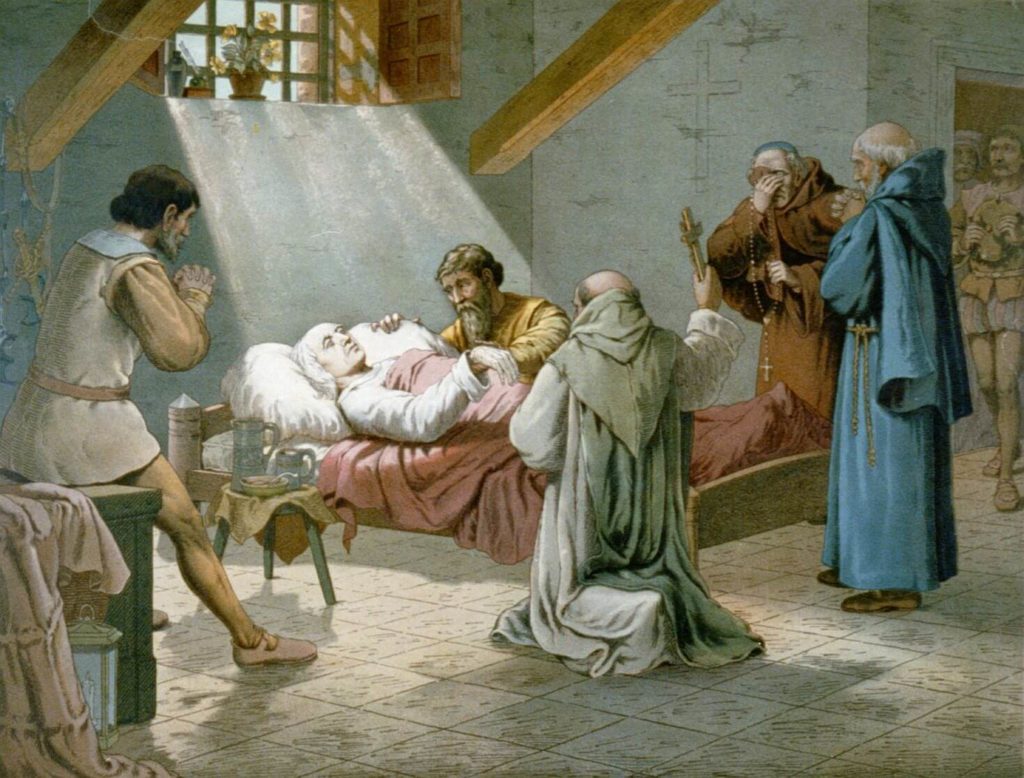 Christoph Kolumbus Sterbebett