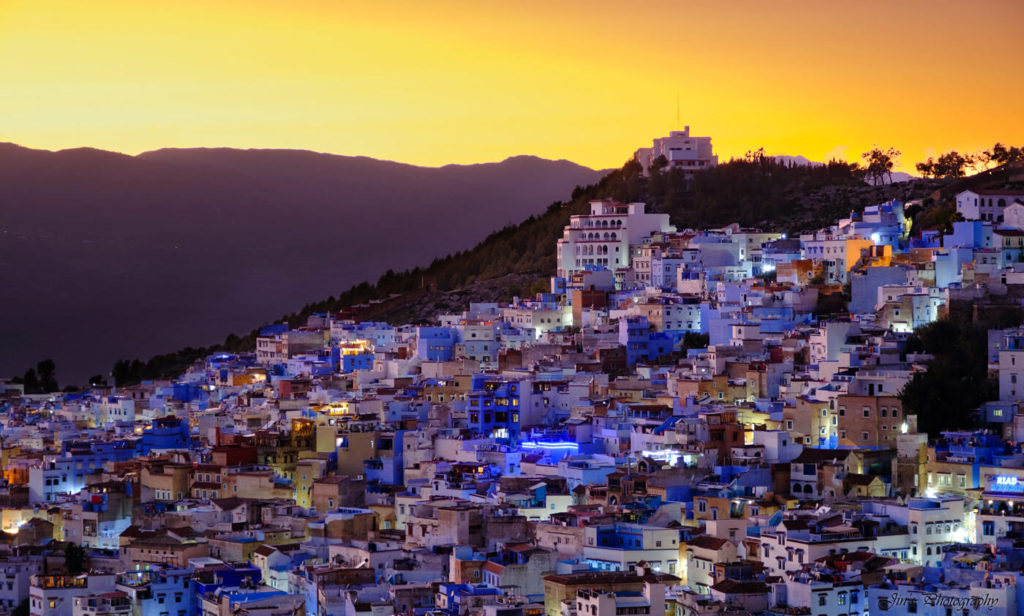 Sonnenuntergang im Rif-Gebirge